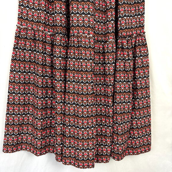 Anthropologie Neeru Kumar Farya Tiered Maxi Skirt Women's XS Geometric - Picture 4 of 16